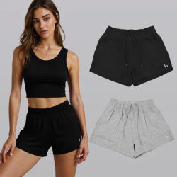 Summer New Comfortable Cotton Drawstring Shorts Women's Yoga Shorts outdoor Recreational Running Sports Fitness Training Shorts