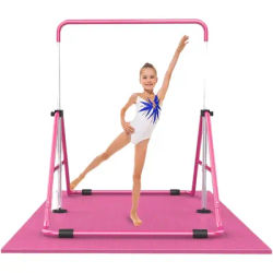 Custom Height Adjustable Gym Training Equipment For Kids Horizontal Sports Gymnastic Bar Fitness Usage Made Of Steel