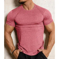 New Tight sport T-shirt quick drying fitness sportswear short sleeve tops running Training shirt summer compression T-shirts men