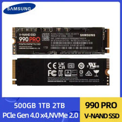 SAMSUNG 990 Pro SSD 500GB 1TB 2TB M.2 2280 Internal Solid State Drive Hard Disk NVMe TLC PCIe Gen 4.0 x 4 for Laptop PC