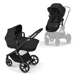 Cybex EOS Lux 2-in-1 Stroller - Moon Black