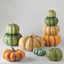Indoor/Outdoor Decorative Pumpkins - Musquee Heirloom - Frontgate - Christmas Decor