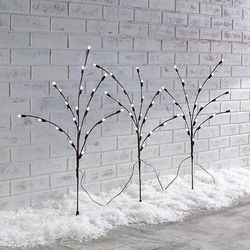 LED Pathway Twigs, Set of Three - Frontgate
