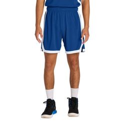 Sport-Tek ST901 Rival Basketball 7'Short in True Royal/White size 2XL | Polyester