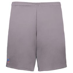 Russell Athletic TS8X2B YTH DRI-PWR ESSEN SHRTS W/PKTS in Rock size Small | Polyester