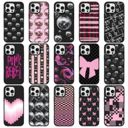 Mosaic Black Frosted Magnetic Phone Case Cover for IPhone 13 14 15 Pro Max Protective Case