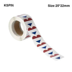500PCS Stickers 25mm Netherlands Heart Shape Paper Sticker Label Packaging Seals Crafts Favor Tag