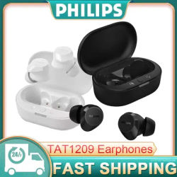 Nouveau Philips TAT1209 écouteur sans fil Bluetooth 5.3 casque sport course dans l'oreille casque avec double HD Microphone appel écouteurs
