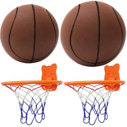 Kids Bouncing Mute Silent Basketball Squeezable Mute Bouncing Basketball Indoor Silent Ball Foam Basketball Bounce Football