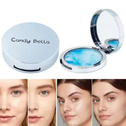 1PC bonbons Bella bonbons bleu ciel nuage poudre respectueux de la peau naturel visage longue durée poudre cosmétiques