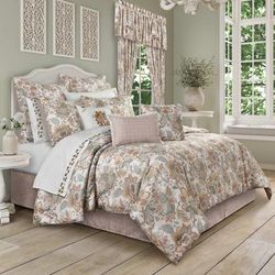 Janessa 4 Piece Comforter Set by Royal Court in Spice (Size FULL)