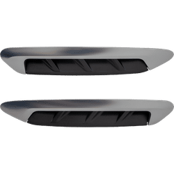 JC Whitney Fender Vents Satin, Front, Driver & Passenger Side, 1-year unlimited-mileage warranty SET-GB22470001