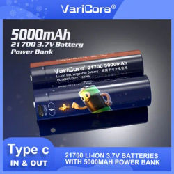 VariCore 21700 3.7V 5000mAh Multi-function Lithium Battery Type-c Input 5V Output Portable Mobile power supply