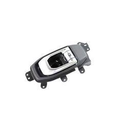 Mopar Interior Door Handle Chrome Lever with Black Bezel, Front, Passenger Side, 36-month or 36,000-mile limited warranty 68282336AD