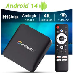 H96Max S905L3 4K HD Android 14 Smart TV Box USB 2.0 2.4G&5G Dual WiFi Support Google Voice Assistant Set Top Box Media Player