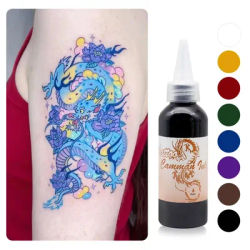 5PCS Body Art Paint Waterproof Airbrush Temporary Tattoo Inks 100ML Natural Plant Extracted Spray Pigment Beauty Health Supplies