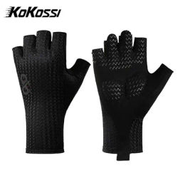 KoKossi Summer Half Finger Cycling Bike Gloves Fitness Breathable Ultralight Road Bike Gloves Anti-Slip Shock Absorption