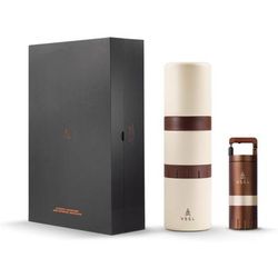 VSSL Nest Pour-Over Coffee Kit w/Java G25 Grinder Gift Set Cream/Coffee B145251-000
