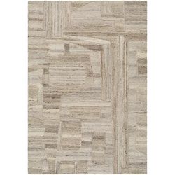 Brasen 2'6" x 8' Wool Beige/Taupe/Tan/Cream/Stone Runner - Boutique Rugs
