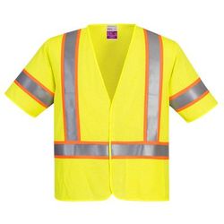 Portwest Modaflame Hi-Vis Class 3 FR Mesh Vest, Yellow, Size M, Each (UFR24YERM)