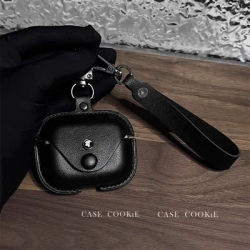 Unique Simple Black Couple Business Sle Design Earphone Case For Apple Airpods Pro 4 3 2 1 Anti-fall Protection Case Accessories