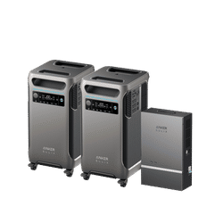 2× Anker SOLIX F3800 (12kW | 7.68kWh) + Smart Home Power Kit