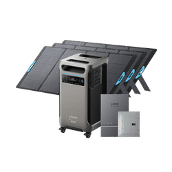 Anker SOLIX F3800 Plus + Smart Home Power Kit + 3× 400W Solar Panel