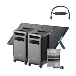 2× Anker SOLIX F3800 + Power Backup Kit + 400W Solar Panel