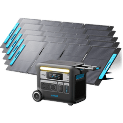 Anker SOLIX F2000 Solar Generator + 5× 200W Solar Panel