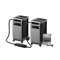 2× Anker SOLIX F3800 Plus + 10-Circuit Manual Transfer Switch