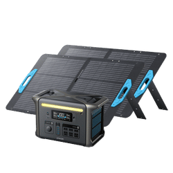 Anker SOLIX F1500 Solar Generator + 2× 100W Solar Panels