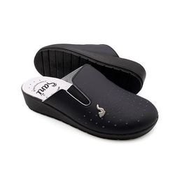 Sanì Ciabatte Sanitarie Anatomiche Pantofole in Vera Pelle con Elastic