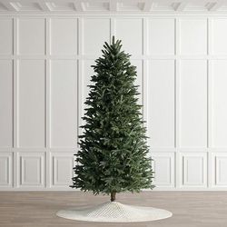 Windsor Noble Fir Slim Profile Quick-Light Tree - Clear/Color-Changing, 7.5' with clear/multicolored lights - Frontgate - Christmas Tree
