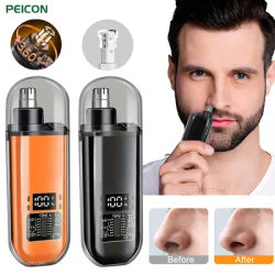 Nose Hair Trimmer Clipper for Men USB Rechargeable Professional Painless Portable Electric Eyebrow Ear Nose Hair Clipper Machine