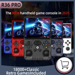 Open Source R36 PRO Retro Handheld Video Game Console Linux System 3.5 Inch IPS Screen Portable Pocket Video Player 128GB Games