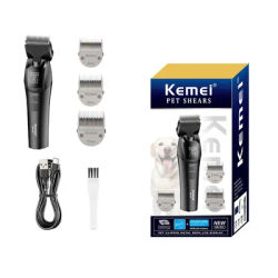 kemei 1857 professional pet dog grooming clipper electric rechargeable cat hair shaver dog hair trimmer 10W animal hair clipper