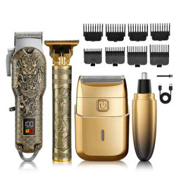 Four in one USB electric beauty kit, hair trimmer, beard trimmer, electric nose hair trimmer, suitable for daily shaving