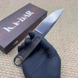 Petit couteau d'extérieur droit et de haute dureté, couteau de survie populaire à l'étranger, quille intégrée avec gaine K, outil EDC