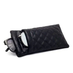 Regali Borsa per occhiali da sole impermeabile Custodia per occhiali portatile in pelle PU a doppio strato Custodia protettiva per occhiali da sole antipolvere