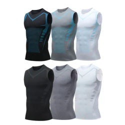 Men's Compression Tank Top Sleeveless Gym Shirt Quick Drying Men's Sportswear Fitness Bodybuilding Vest Muscle Training Top