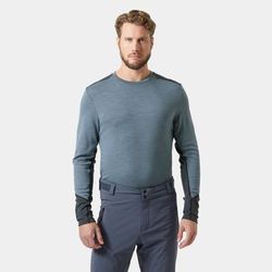 Helly Hansen Men's Lifa Merino Midweight Crew Base Layer Navy 2XL