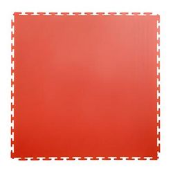 Lock-Tile 7mm Red PVC Smooth Tile (10 Pack)