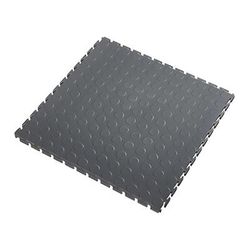 Lock-Tile 5mm Dark Grey PVC Coin Tile (50 Pack)
