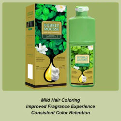 Long-Lasting Plant Foam Color Dying Mousse Bubble Hair Dye Shampoo Permanent Easy Hair Color Shampoo Hairs Dye Plant Bubble
