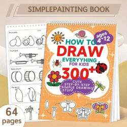 A Simple Drawing Book, Easy To Understand, with Detailed and Practical Steps Convenient for Practice Coloring Book