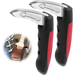Maniglia ausiliaria multifunzione per portiera auto da 1/2 pezzi, design ergonomico con impugnatura antiscivolo per anziani e disabili, adatta universale per la maggior parte dei veicoli