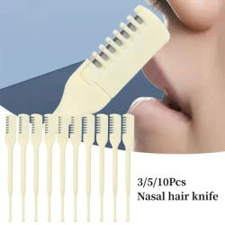 3/5/10Pcs Nose Hair Remover 360 Rotating Nasal Clippers Nose Hair Trimmer for Women Men Manual Nose Hair Trimme eyebrow trimmer