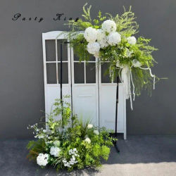 Artificial Plants Hanging Flower Row Road Lead Floor Plant Row Forest Style Wedding Decoration Arche Mariage Artificial Flowers