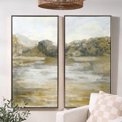 Tranquil Waterside Canvas Wall Art - I - Grandin Road