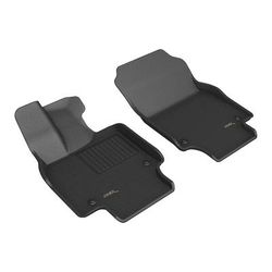 3D Mats USA Floor Made of Rubber Black Molded Liner, Front Row, 3-year limited warranty L1TY30411509